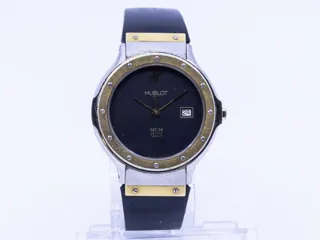 Hublot MDM Genève S 140 10 2 Stainless steel and 18k yellow gold Black