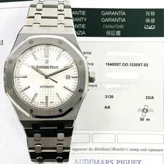 Audemars Piguet Royal Oak Selfwinding 15400ST.OO.1220ST.02 ( OAK  ) 41mm Stainless steel Silver