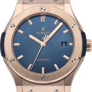 Hublot Classic Fusion Blue 542.OX.7180.LR 42mm Rose gold Blue