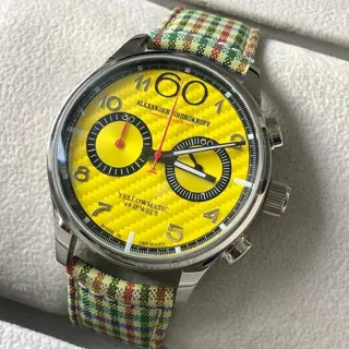 Alexander Shorokhoff Avantgarde AS.N.PT05-58 43.5mm Stainless steel Yellow