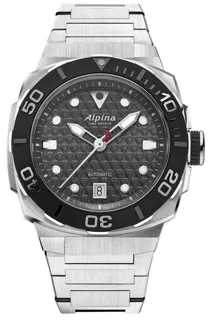 Alpina Seastrong AL-525G3VE6B 39mm Stainless steel Black