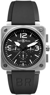 Bell & Ross BR 01-94 Chronographe BR01-94-STEEL 46mm Stainless steel Black