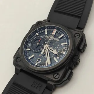 Bell & Ross BR-X1 BRX1-CE-CF-BLACK 45mm Carbon fiber and Ceramic and Titanium Skeletonized