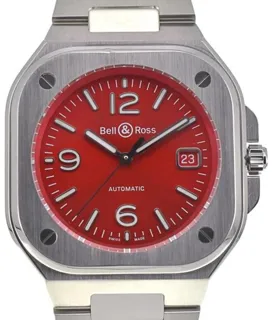 Bell & Ross Instruments BR05A-R-ST/SST 39mm Stainless steel Red