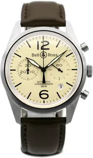 Bell & Ross Vintage BR 126 41mm Stainless steel Cream