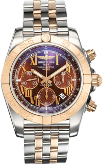 Breitling Chronomat B01 CB0110 Rose gold and Stainless steel Brown