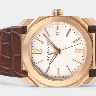 Bulgari Octo BGOP38WGLD 38mm Rose gold Silver