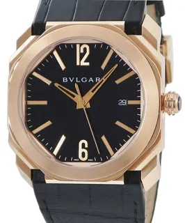 Bulgari Octo BGOP41G BGOP41BGLD 47mm Rose gold Black