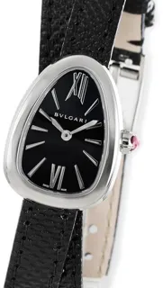 Bulgari Serpenti SPS27BSL 27mm Stainless steel Black