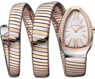 Bulgari Serpenti 103149 SP35WSPGD.2T 35mm Yellow gold and Stainless steel Silver (solid)