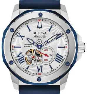 Bulova Marine Star 98A225 44mm Stainless steel White