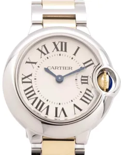 Cartier Ballon Bleu 28mm W69007Z3 28mm Stainless steel Silver