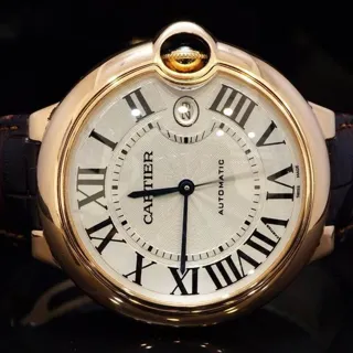 Cartier Ballon Bleu 42mm W6900651 42mm Rose gold White