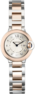 Cartier Ballon Bleu W3BB0005 28mm Rose gold and Stainless steel Silver