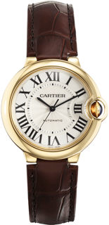 Cartier Ballon Bleu W6900356 36mm Yellow gold Silver