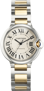 Cartier Ballon Bleu W6920047 36mm Yellow gold and Stainless steel Silver