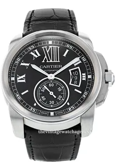 Cartier Calibre de Cartier W7100014 Stainless steel Black