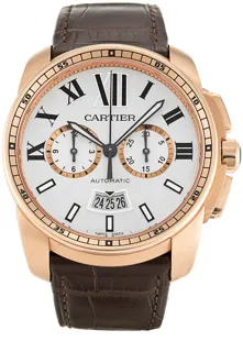 Cartier Calibre de Cartier W7100044 42mm Rose gold Silver