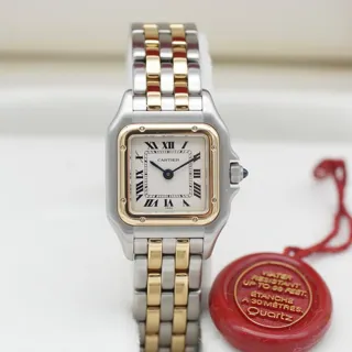 Cartier Panthère W25029B6 22mm Yellow gold and Stainless steel White