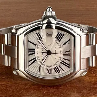 Cartier Roadster W62025V3 38mm Stainless steel Silver