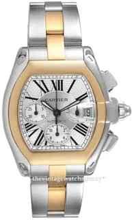 Cartier Roadster W62027Z1 49mm 18 carat yellow gold$steel Silver