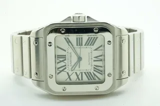 Cartier Santos 100 XL 2656 38mm Stainless steel Silver