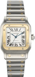 Cartier Santos Galbée W20099C4 Yellow gold and Stainless steel Silver