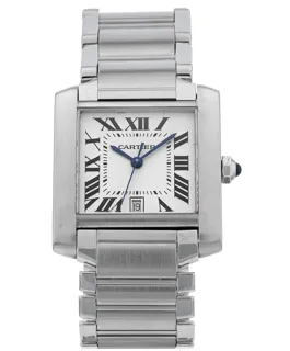 Cartier Tank Française W51002Q3 Stainless steel Silver