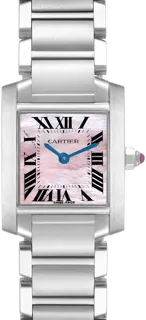 Cartier Tank Française W51028Q3 Stainless steel Pink