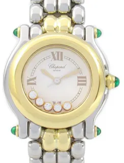 Chopard Happy Sport 27/8278-22 28mm Yellow gold and Stainless steel White