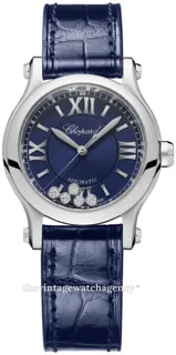 Chopard Happy Sport 278573-3016 30mm brushed/polished steel blue