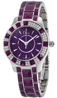 Dior Christal CD143115M001 Stainless steel Purple Lacquered