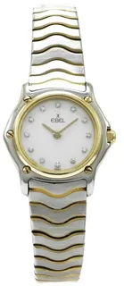 Ebel Sportwave 1057901 24mm Yellow gold and Stainless steel White