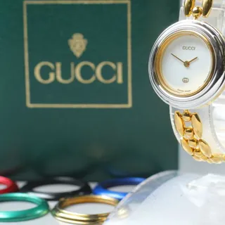 Gucci 11/12 26mm Stainless steel White