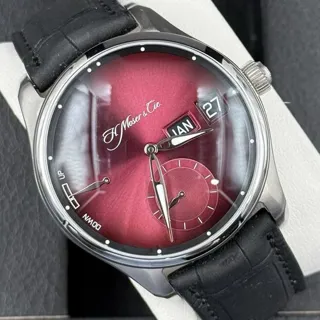 H. Moser & Cie. 3808-1200 43mm Stainless steel Burgundy