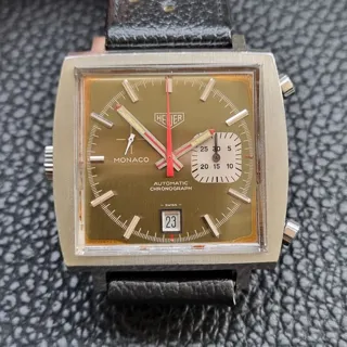 Heuer 1533 Stainless steel Brown