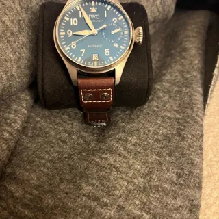 IWC Big Pilot IW500916 (LE  ) 46mm Stainless steel Blue