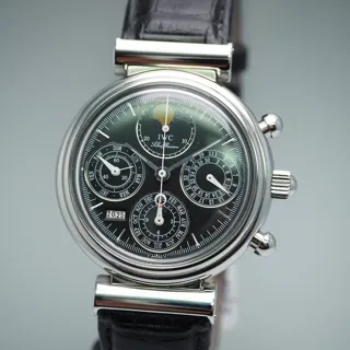 IWC Da Vinci Perpetual Calendar IW3750 (DA  ) 38.5mm Stainless steel Black