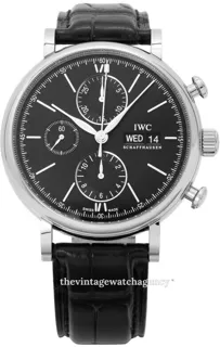 IWC Portofino IW391029 42mm Stainless steel Black