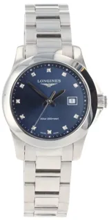 Longines Conquest L3.376.4 29.5mm Stainless steel blue