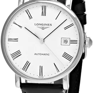 Longines Elegant L4.810.4.11.2/L48104112 37mm Stainless steel White