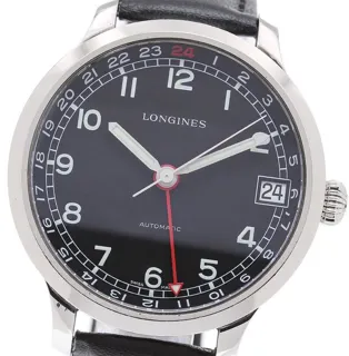 Longines Heritage L2.789.4 42mm Stainless steel Black