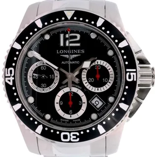 Longines HydroConquest L3.644.4.56.6 41mm Stainless steel Black