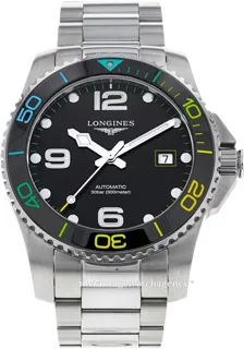 Longines HydroConquest L3.781.4.59.6 Ceramic and Stainless steel Black