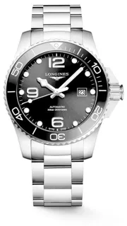 Longines HydroConquest L3.782.4.56.6 43mm Stainless steel Black