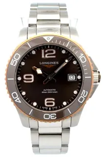 Longines HydroConquest L37803786 39mm Stainless steel Brown