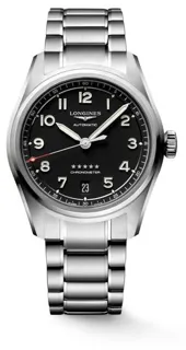 Longines Spirit L3.410.4.53.6 37mm Stainless steel Black