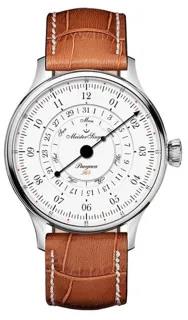 MeisterSinger Pangaea Day Date PDD365901 40mm Stainless steel White