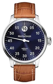 MeisterSinger Salthora Meta SAM908 43mm Stainless steel Blue