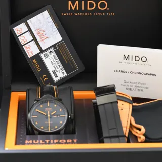 Mido Multifort M005.430.36.051.80 42mm Stainless steel Black